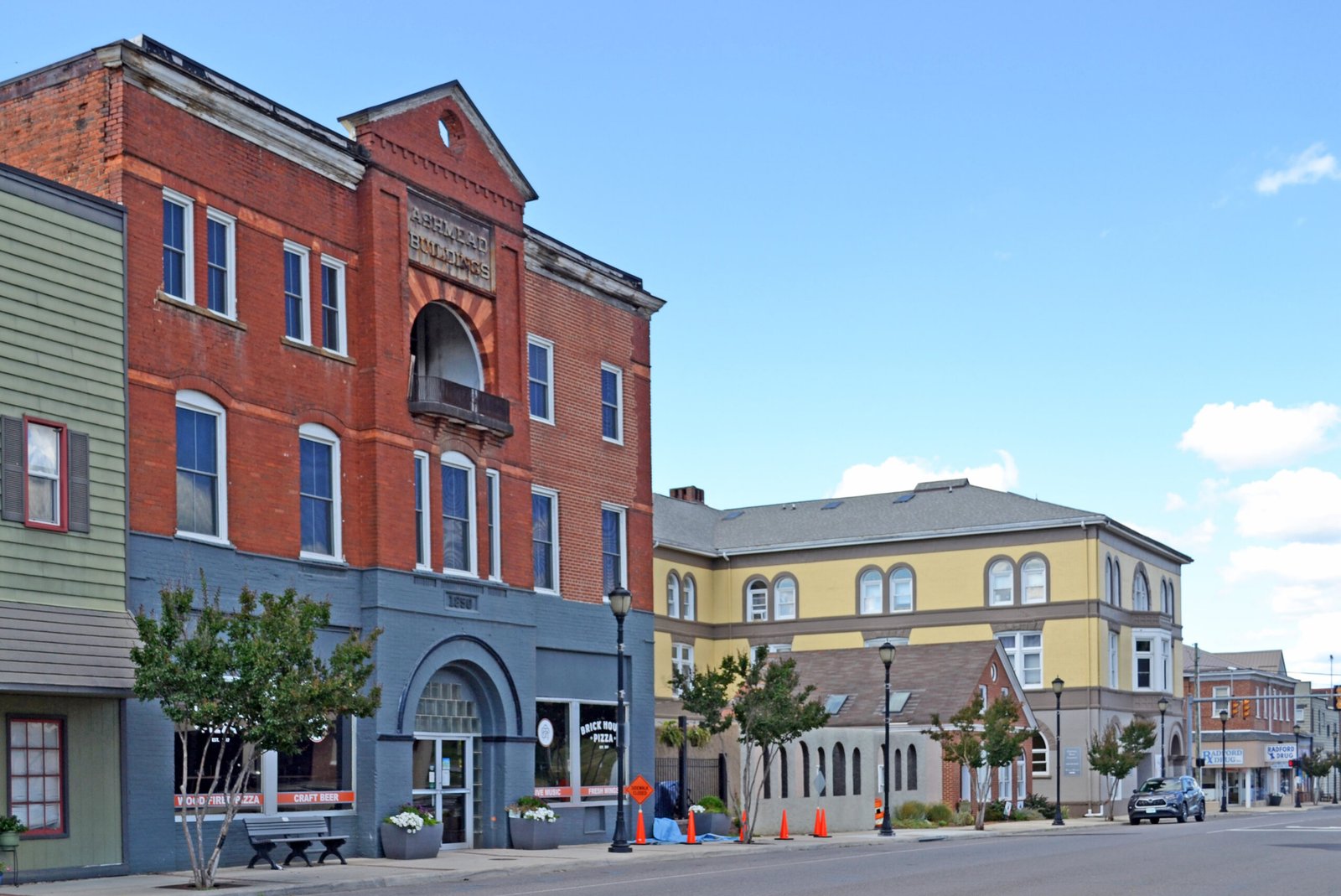 Historic Virginia downtown street representing community heritage
